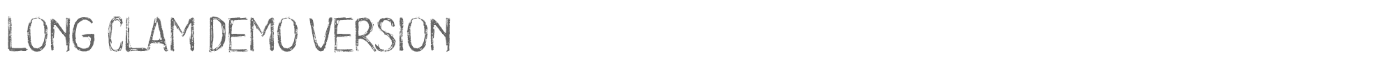 Long Clam Long Clam Demo Version.ttf font preview
